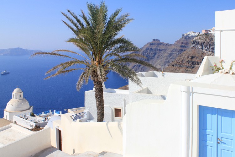 View of the Cladera of Santorini