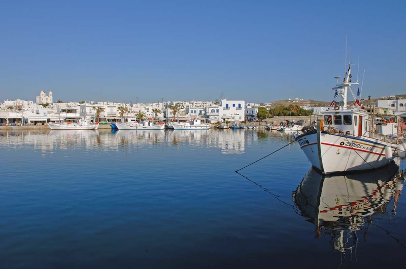 The village of Naoussa on the island of Paros