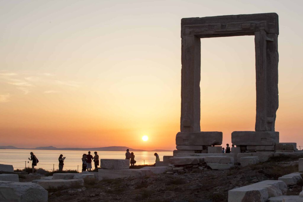 The beautiful sights and beaches on the cyclades island of Naxos