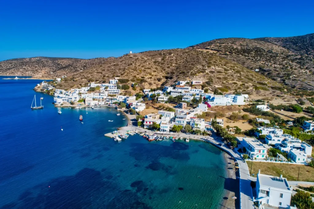Calm and greek serenity through island hopping Cyclades on amorgos